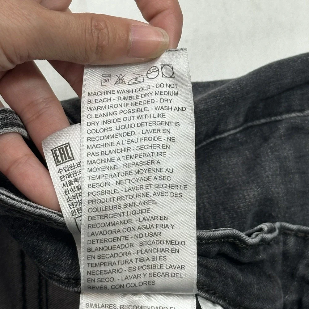 Levi's 721 Women's High‎ Rise Skinny Jeans Size 33 Waterless Stretch Denim Black